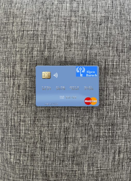 Download Vanuatu Alpen Baruch Bank Limited mastercard photolook front Photoshop template